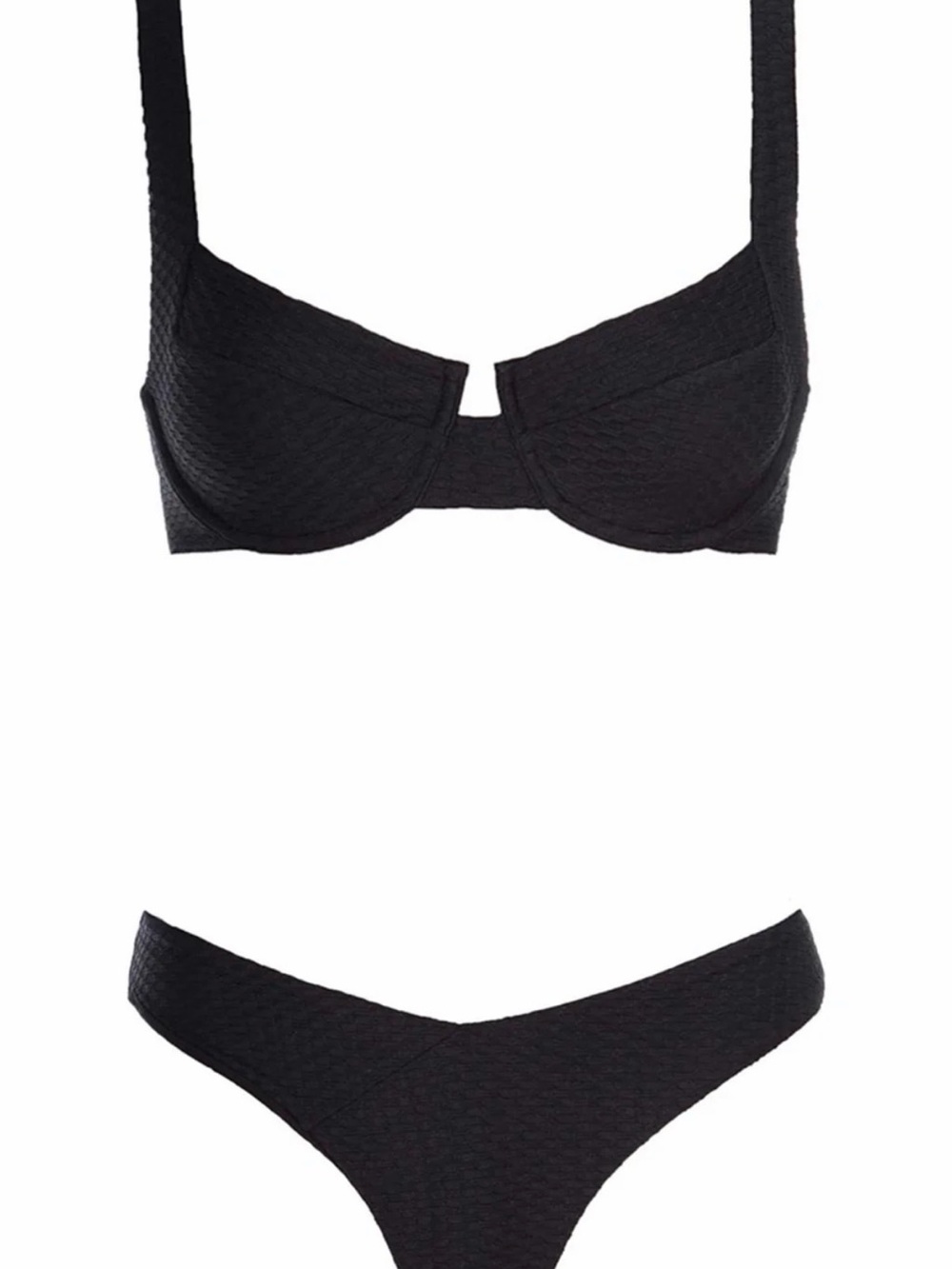 LAGUNA BIKINI BLACK SET VETCHY Large Top Medium Bottoms